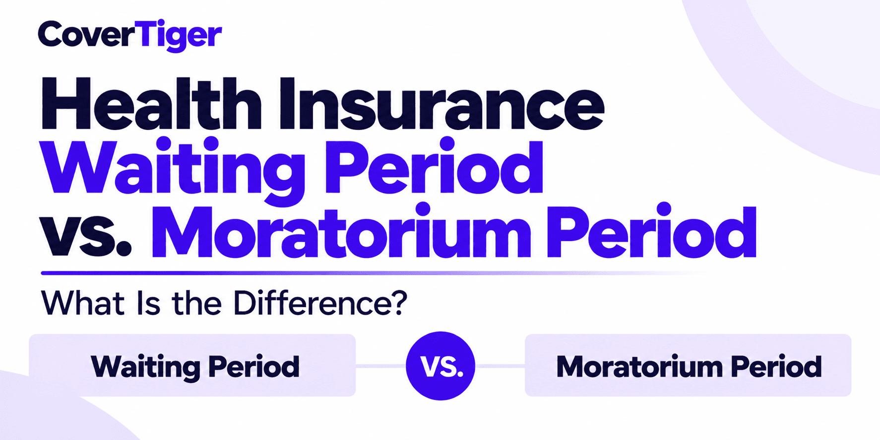 Health Insurance Waiting Period vs Moratorium Period